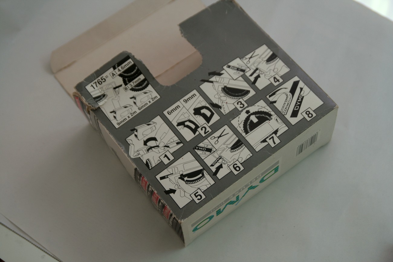 Vintage Dymo Deluxe 1765 9mm Label Maker Gun / Embosser + tapes 1980s