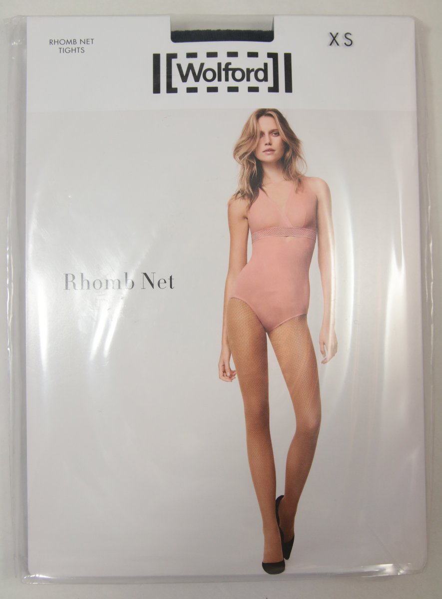 Wolford Rhomb Net Tights 19199 5647 Midnight XS A new take on net